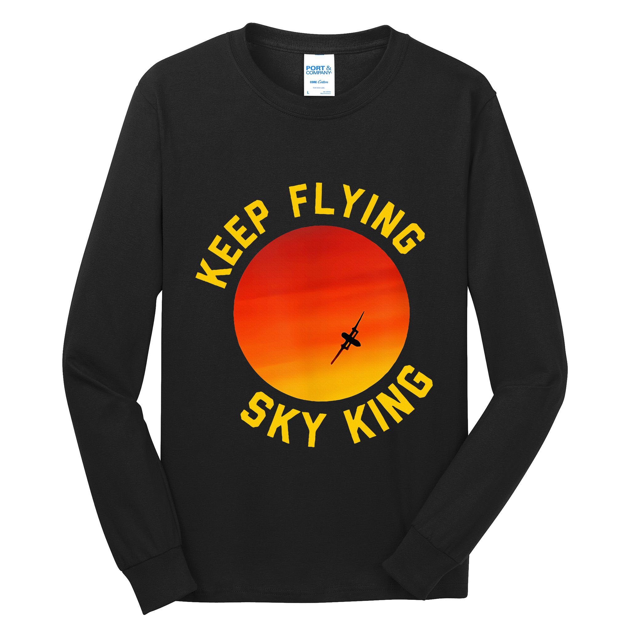 Keep Flying Sky King Funny Design Tall Long Sleeve T-Shirt