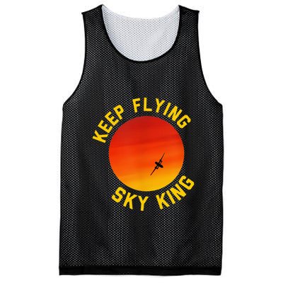 Keep Flying Sky King Funny Design Mesh Reversible Basketball Jersey Tank