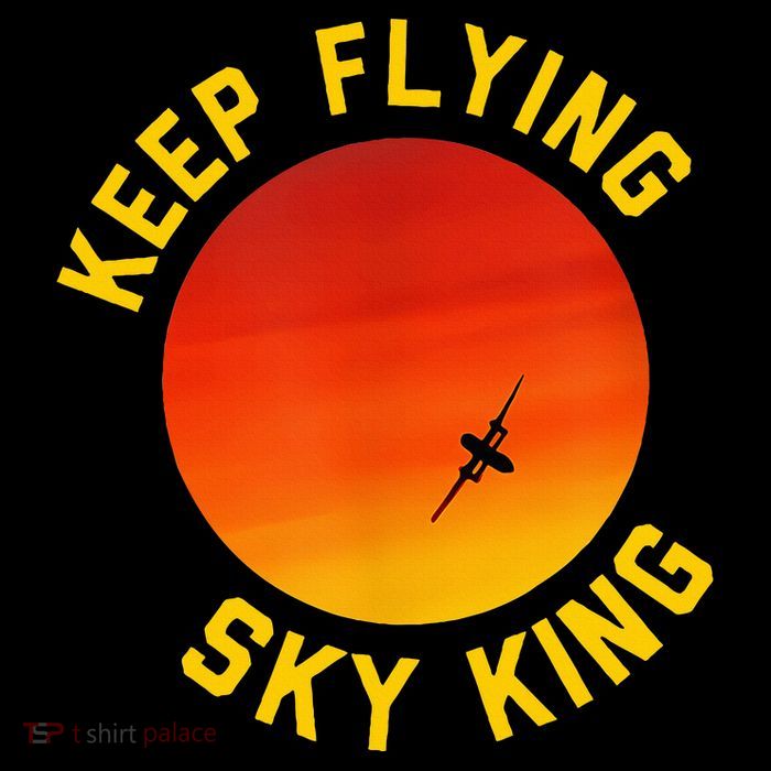 Keep Flying Sky King Funny Design Youth Performance Sprint T-Shirt