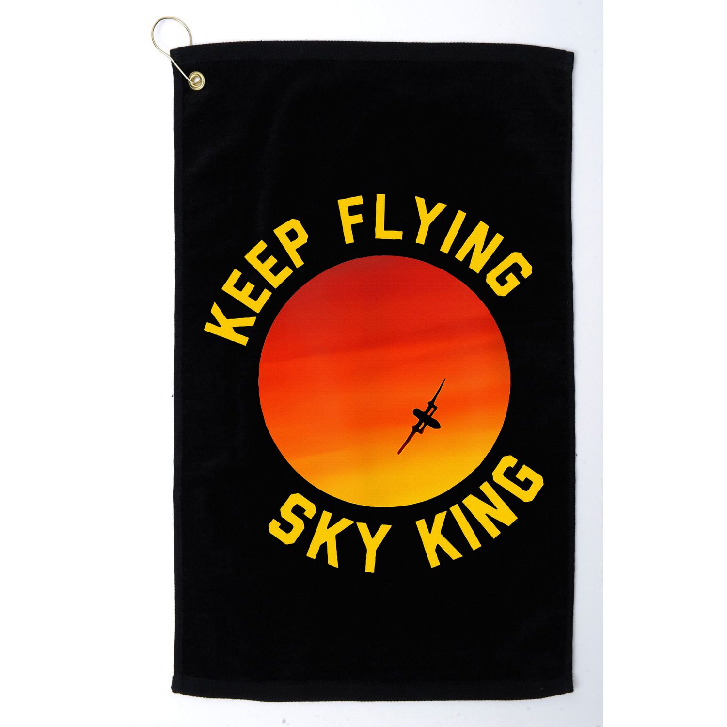 Keep Flying Sky King Funny Design Golf Towel
