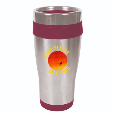 Keep Flying Sky King Funny Design 16oz Travel Tumbler