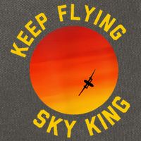 Keep Flying Sky King Funny Design Cotton Canvas Backpack