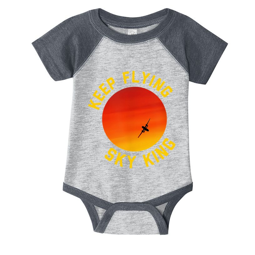 Keep Flying Sky King Funny Design Infant Baby Jersey Bodysuit