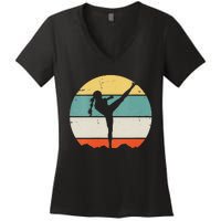 Kickboxing funny sport lover gift Women's V-Neck T-Shirt