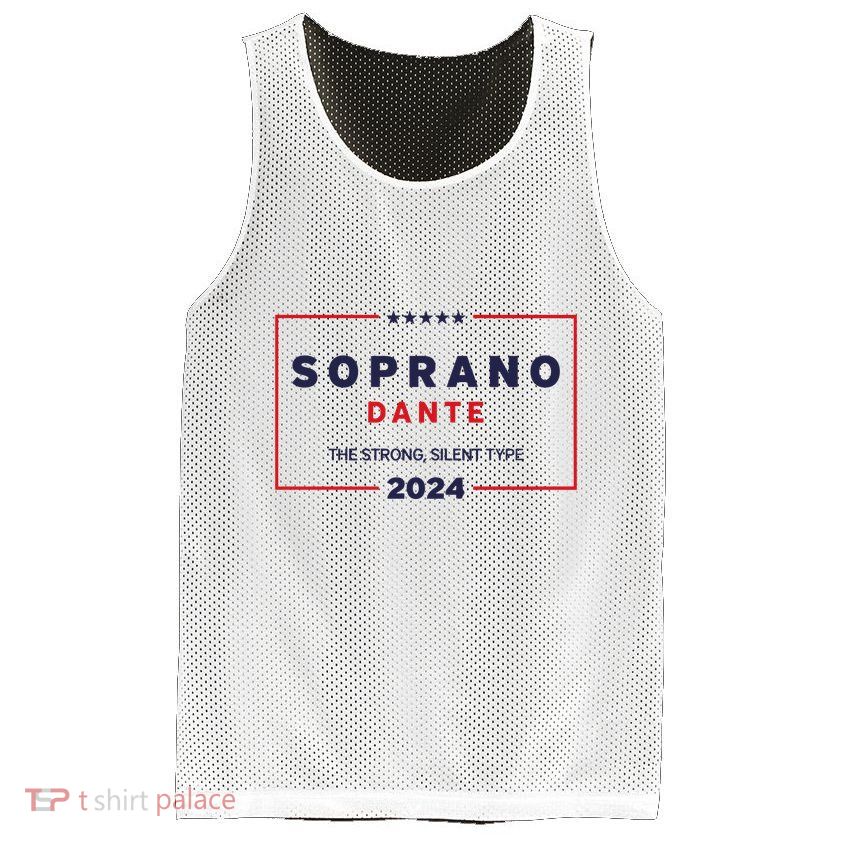 Kevin Finnerty Soprano Dante The Strong Silent Type 2024 Mesh Reversible Basketball Jersey Tank