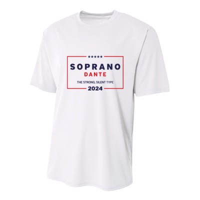 Kevin Finnerty Soprano Dante The Strong Silent Type 2024 Youth Performance Sprint T-Shirt