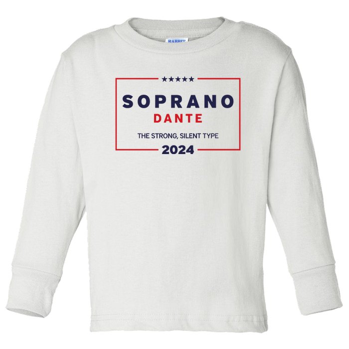 Kevin Finnerty Soprano Dante The Strong Silent Type 2024 Toddler Long Sleeve Shirt