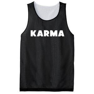 Karma Funny Sarcastic Mesh Reversible Basketball Jersey Tank