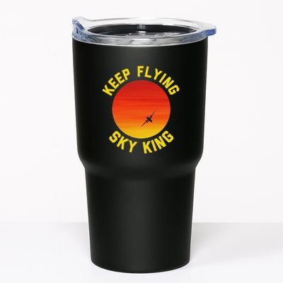 Keep Flying Sky King Aviation Pilot Airplane Tumbler