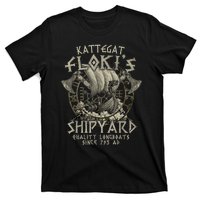 Kattegat Floki's Shipyards Quality Longboats Since 793 Ad T-Shirt