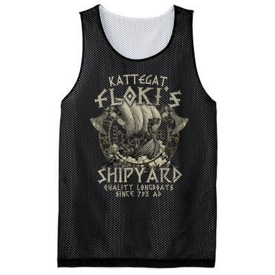 Kattegat Floki's Shipyards Quality Longboats Since 793 Ad Mesh Reversible Basketball Jersey Tank