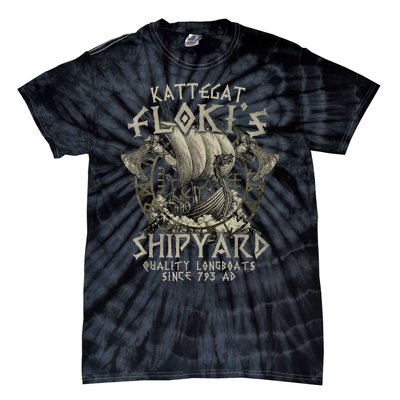 Kattegat Floki's Shipyards Quality Longboats Since 793 Ad Tie-Dye T-Shirt