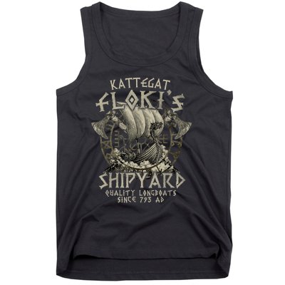 Kattegat Floki's Shipyards Quality Longboats Since 793 Ad Tank Top