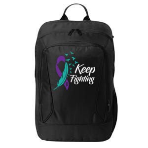 Keep Fighting Suicide Prevention Awareness City Backpack