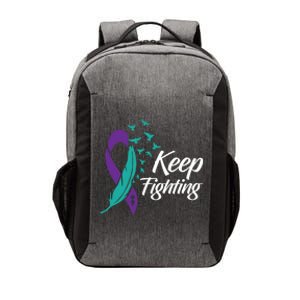 Keep Fighting Suicide Prevention Awareness Vector Backpack