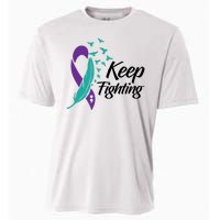 Keep Fighting Suicide Prevention Awareness Cooling Performance Crew T-Shirt