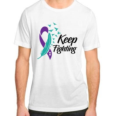 Keep Fighting Suicide Prevention Awareness Adult ChromaSoft Performance T-Shirt