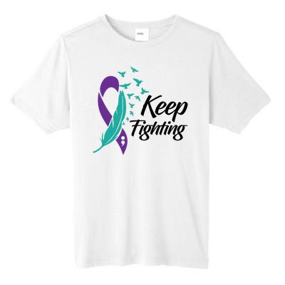 Keep Fighting Suicide Prevention Awareness Tall Fusion ChromaSoft Performance T-Shirt