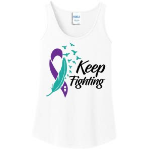 Keep Fighting Suicide Prevention Awareness Ladies Essential Tank