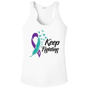 Keep Fighting Suicide Prevention Awareness Ladies PosiCharge Competitor Racerback Tank