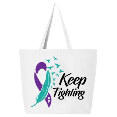 Keep Fighting Suicide Prevention Awareness 25L Jumbo Tote