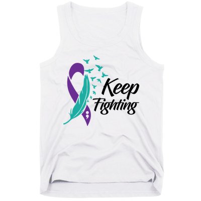 Keep Fighting Suicide Prevention Awareness Tank Top