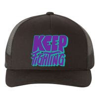 Keep Fighting Suicide Prevention Awareness Retro Yupoong Adult 5-Panel Trucker Hat