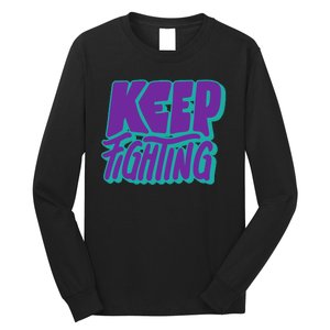 Keep Fighting Suicide Prevention Awareness Retro Long Sleeve Shirt