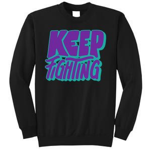 Keep Fighting Suicide Prevention Awareness Retro Sweatshirt