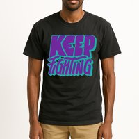 Keep Fighting Suicide Prevention Awareness Retro Tall T-Shirt