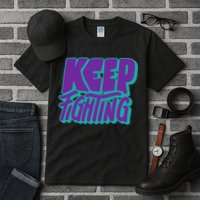 Keep Fighting Suicide Prevention Awareness Retro Tall T-Shirt