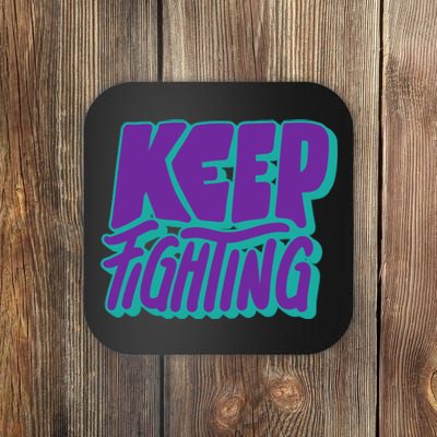 Keep Fighting Suicide Prevention Awareness Retro Coaster