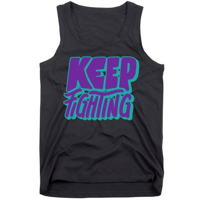 Keep Fighting Suicide Prevention Awareness Retro Tank Top