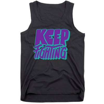 Keep Fighting Suicide Prevention Awareness Retro Tank Top