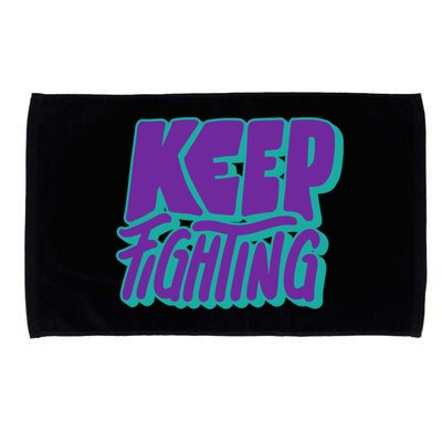 Keep Fighting Suicide Prevention Awareness Retro Microfiber Hand Towel