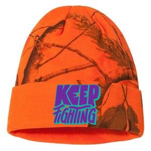 Keep Fighting Suicide Prevention Awareness Retro Kati Licensed 12" Camo Beanie