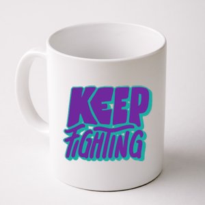 Keep Fighting Suicide Prevention Awareness Retro Coffee Mug