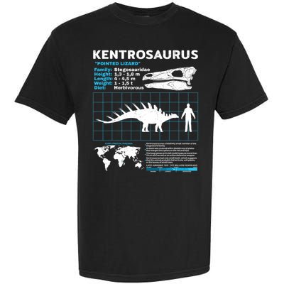 Kentrosaurus Fact Sheet Dinosaur Facts Garment-Dyed Heavyweight T-Shirt