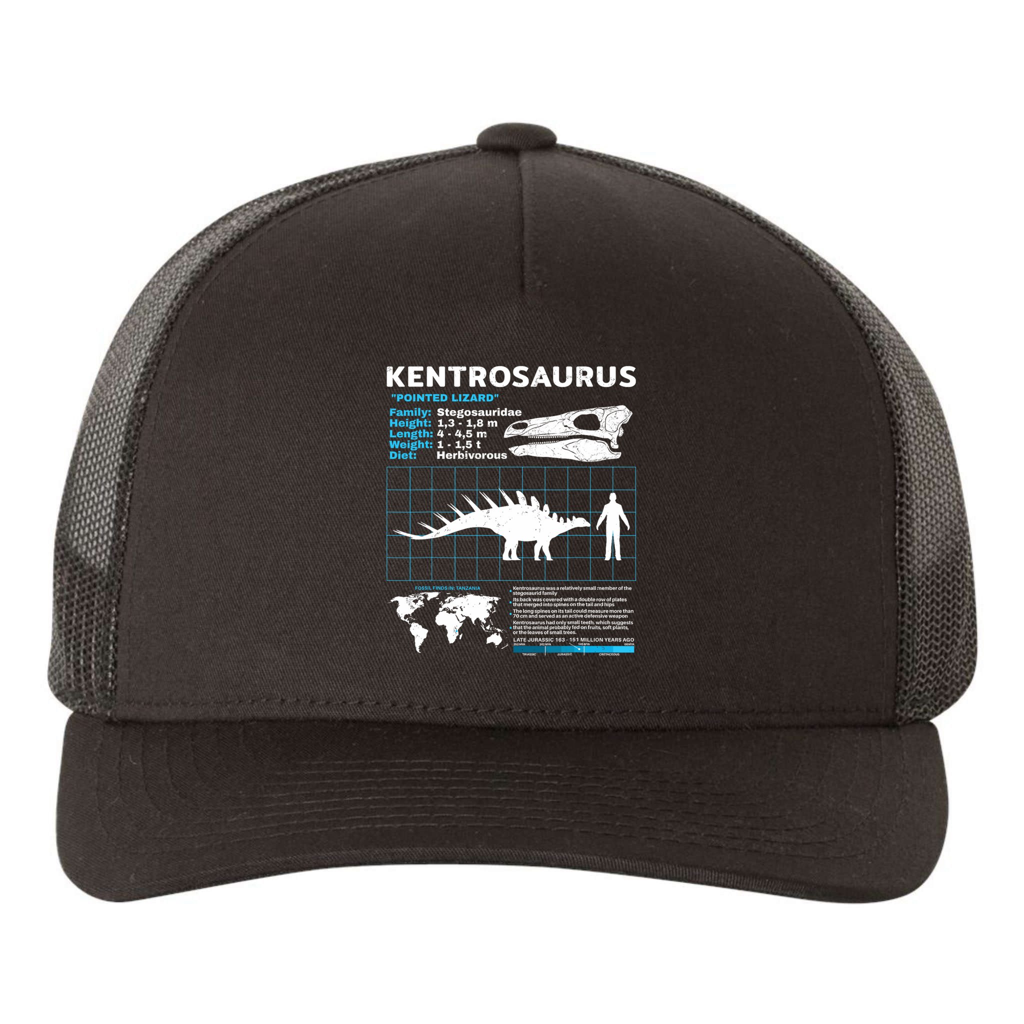 Kentrosaurus Fact Sheet Dinosaur Facts Yupoong Adult 5-Panel Trucker Hat