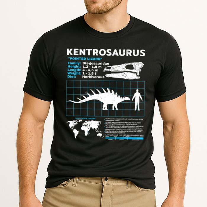 Kentrosaurus Fact Sheet Dinosaur Facts Cooling Performance Crew T-Shirt