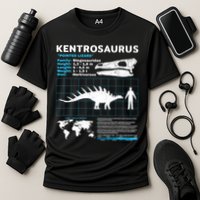 Kentrosaurus Fact Sheet Dinosaur Facts Cooling Performance Crew T-Shirt