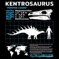 Kentrosaurus Fact Sheet Dinosaur Facts T-Shirt