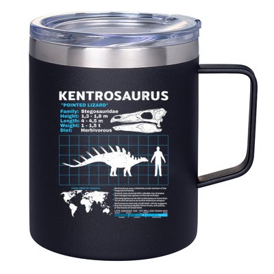 Kentrosaurus Fact Sheet Dinosaur Facts 12oz Stainless Steel Coffee Mug