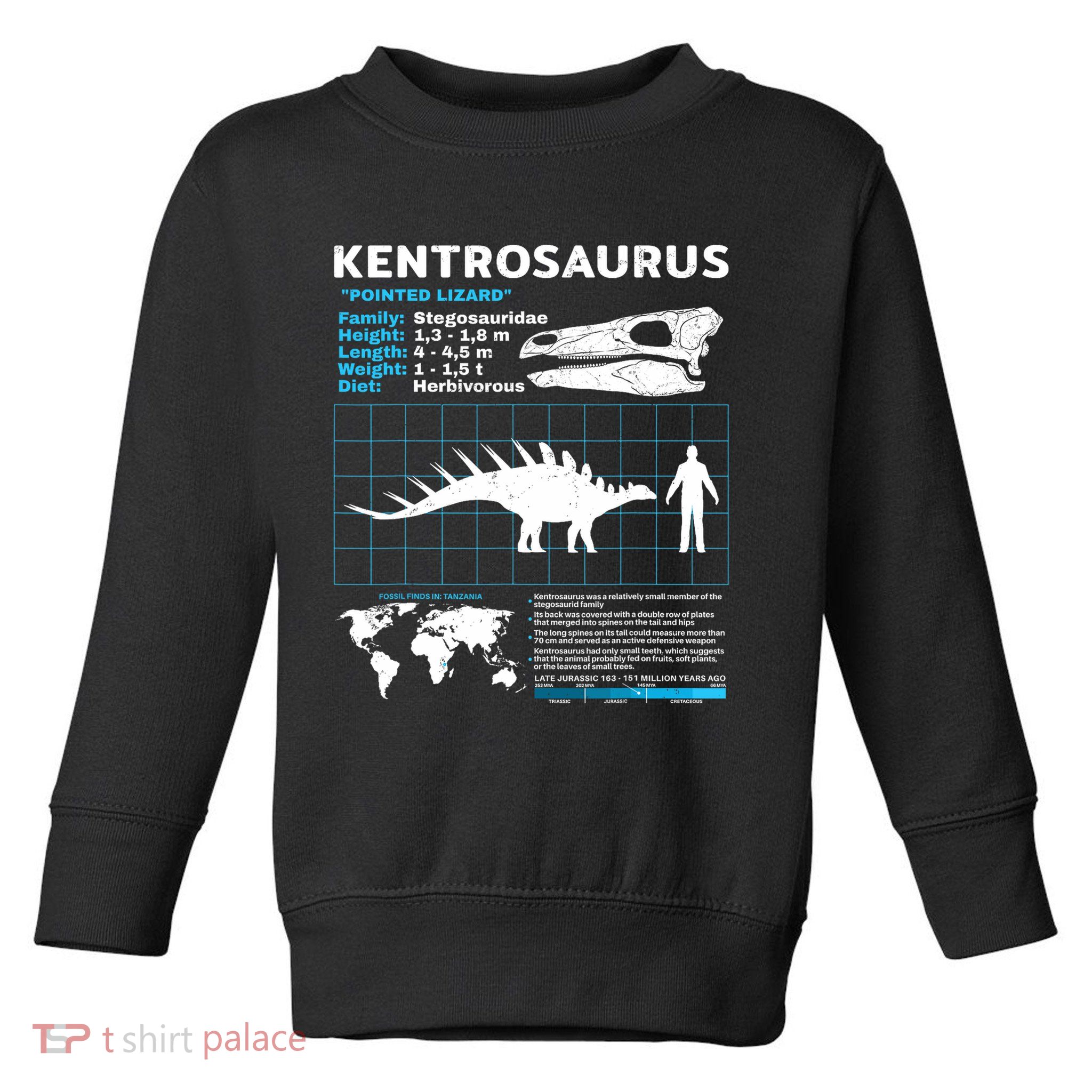 Kentrosaurus Fact Sheet Dinosaur Facts Toddler Sweatshirt
