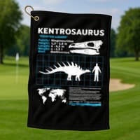 Kentrosaurus Fact Sheet Dinosaur Facts Golf Towel