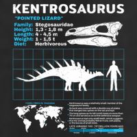 Kentrosaurus Fact Sheet Dinosaur Facts Golf Towel