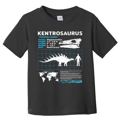 Kentrosaurus Fact Sheet Dinosaur Facts Toddler T-Shirt