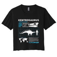 Kentrosaurus Fact Sheet Dinosaur Facts Women's Crop Top Tee