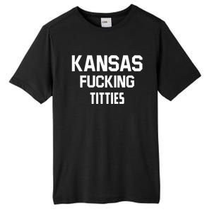 Kansas Fucking Titties Tall Fusion ChromaSoft Performance T-Shirt