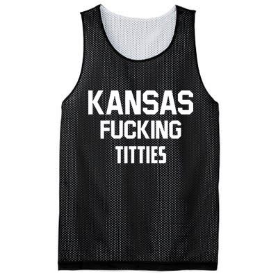 Kansas Fucking Titties Mesh Reversible Basketball Jersey Tank